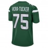New York Jets Tröjor Alijah Vera-Tucker 75 Nike Grön 2021 NFL Draft - Herr